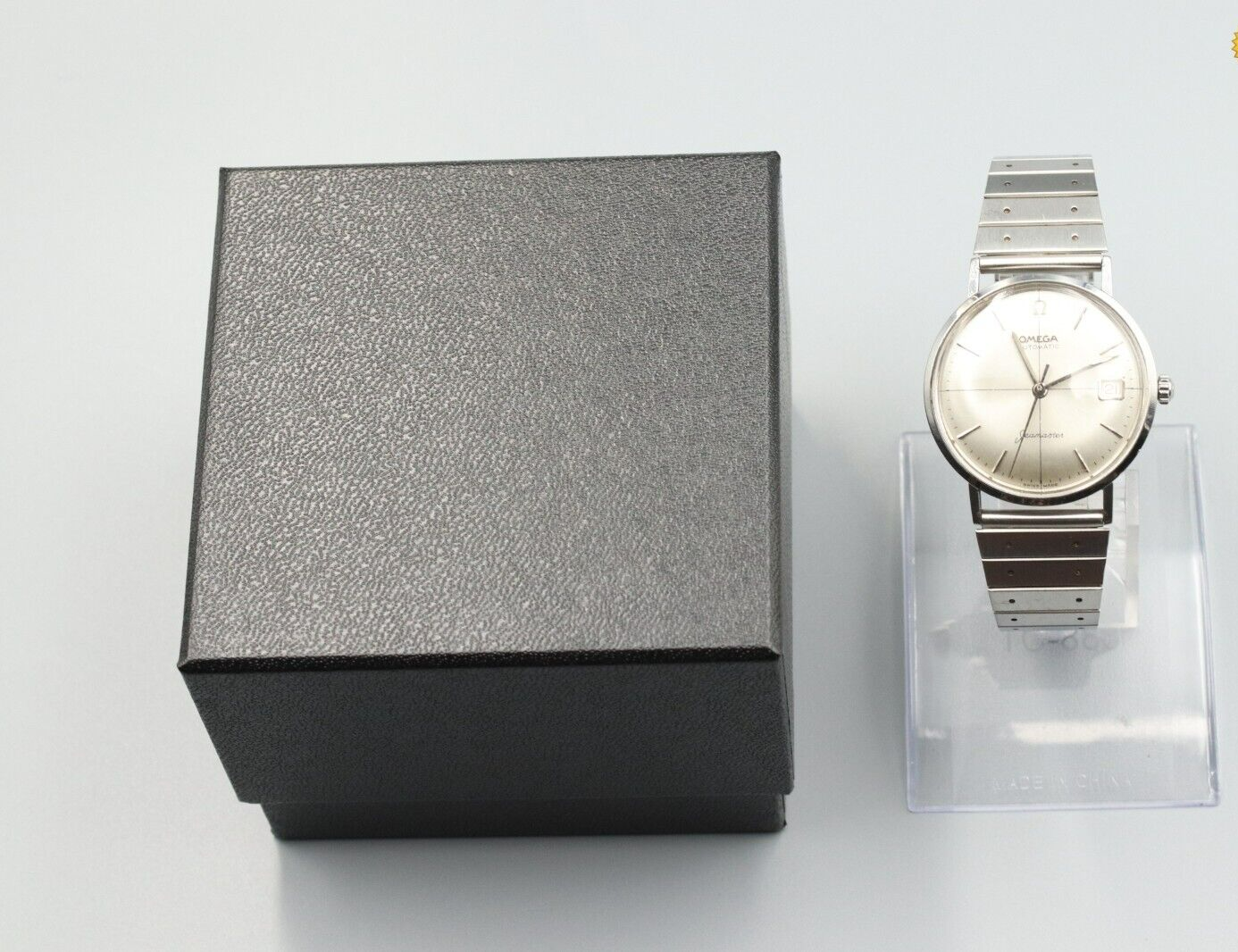 *N MINT++* Vintage OMEGA Seamaster Hand Winding Silver Dial CrossLine Mens Watch