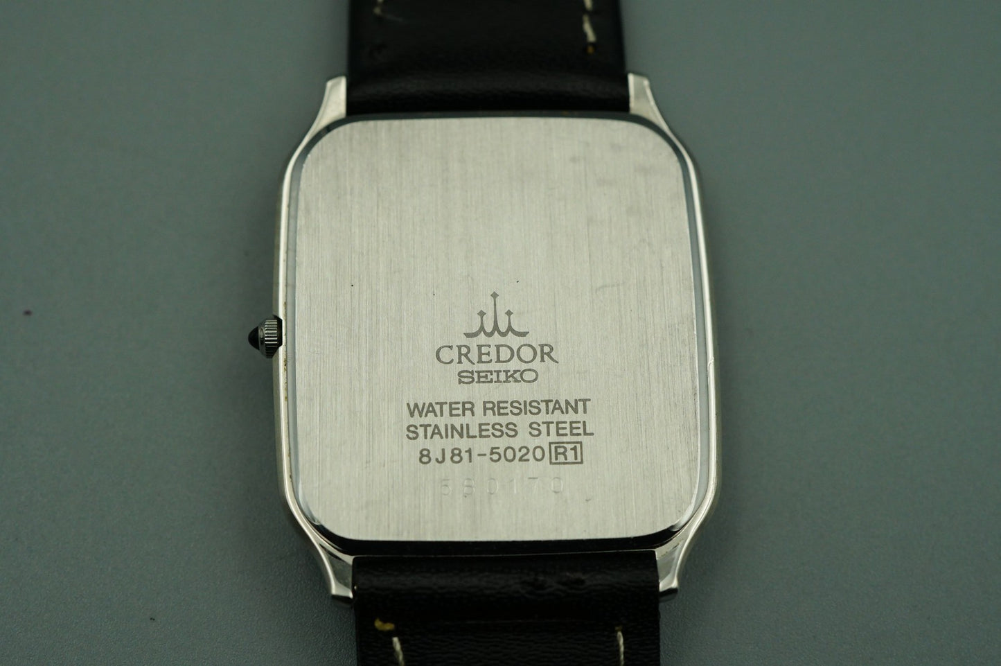 Vintage 1989 SEIKO CREDOR GCAR009 8J81-5020 Qz Cream Square 27mm Women Watch