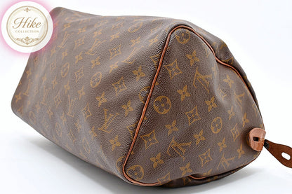 Louis Vuitton Speedy 30 Monogram Brown Handbag M41526 Authentic Condition *A #29
