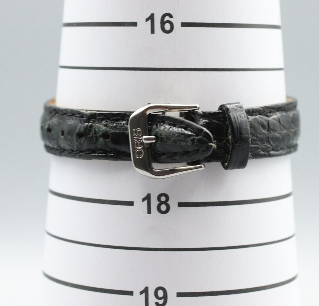 *NEAR MINT* Vintage ORIS Pointer Date Big Crown 7464 Automatic Black Women Watch