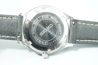 N MINT Vintage 1967 SEIKO BUSINESS-A 8346-8000 Hand Wind Silver  36mm Mens Watch