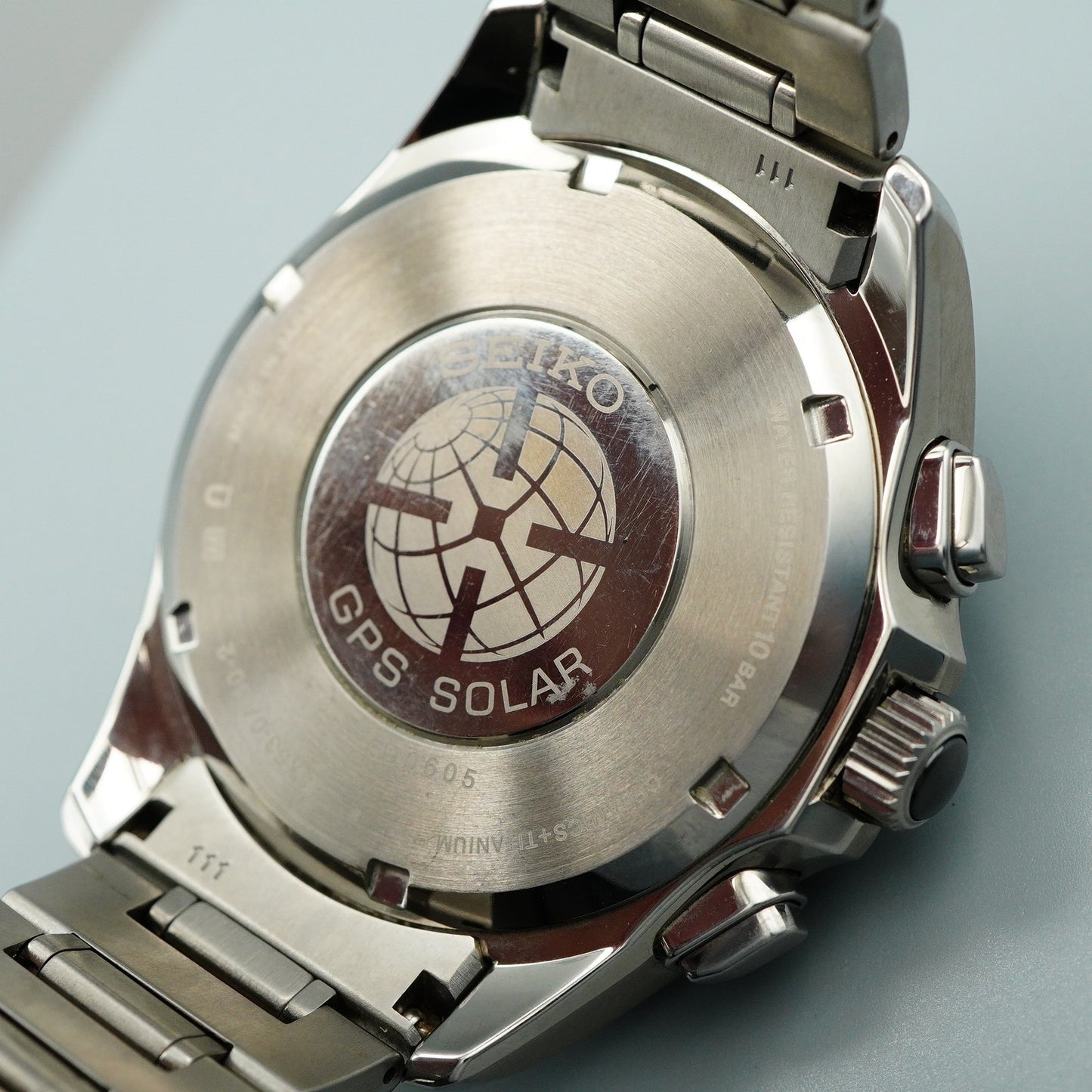 *N MINT* Box & Paper SEIKO ASTRON 8X53-0AB0 Solar Black Round 45 mm Mens Watch