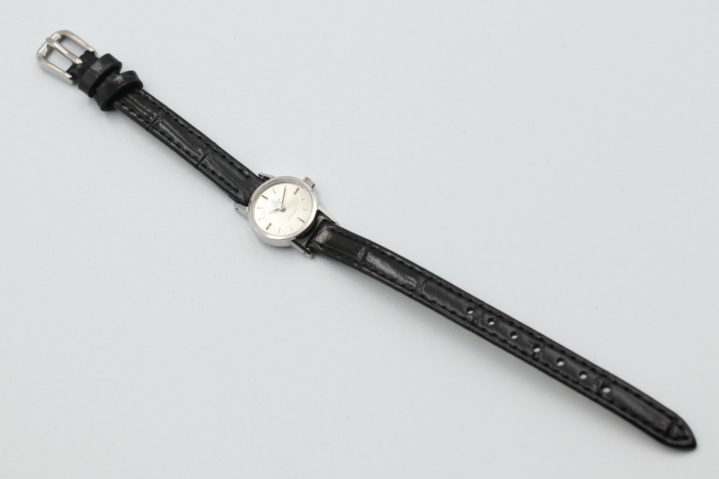 *N MINT* Vintage OMEGA Geneve Cal.484 Hand Winding Silver Dial Round Women Watch