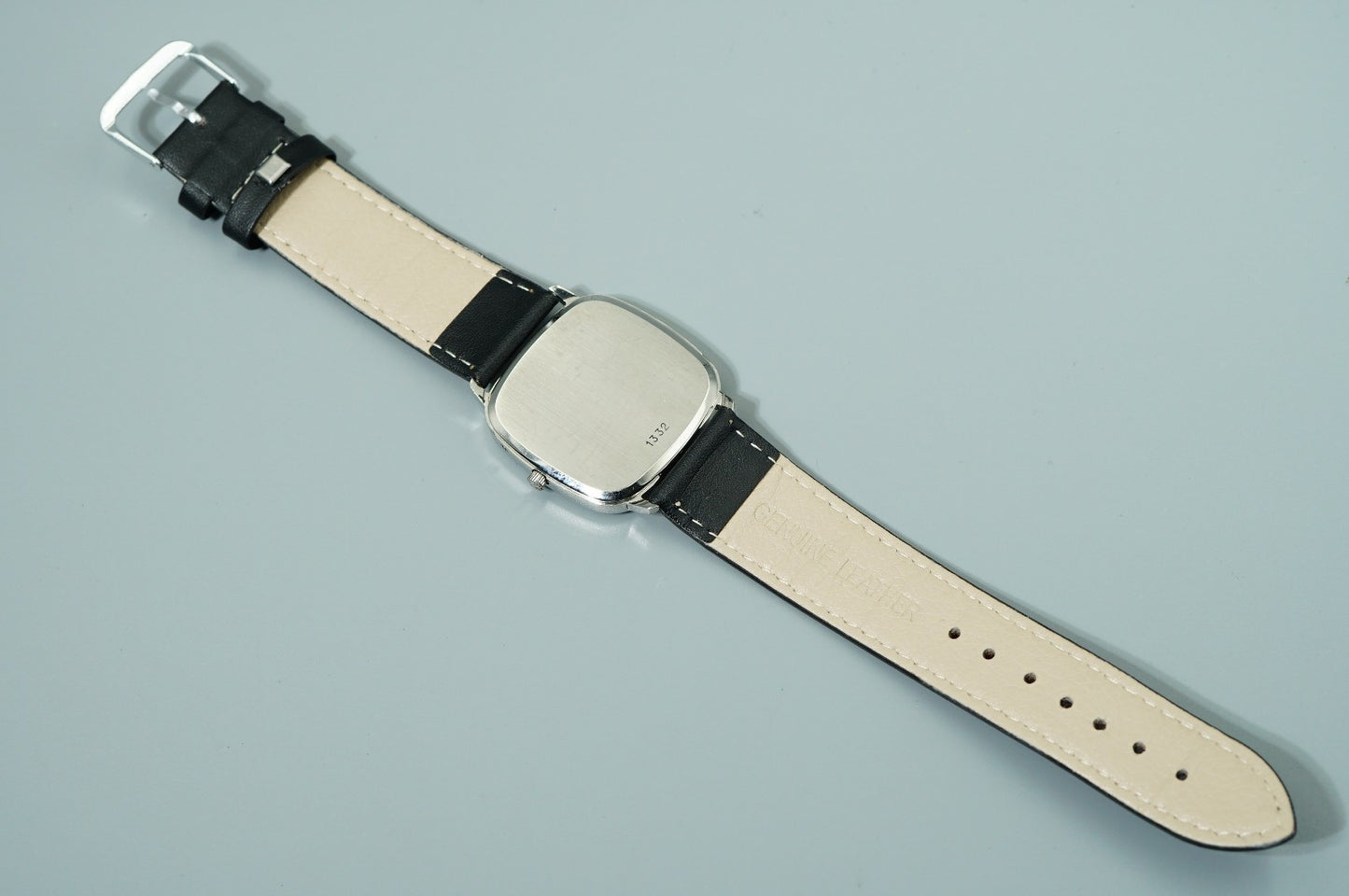 *NEAR MINT* Vintage 1974 OMEGA De Ville Cal.1332 Qz White Square 33mm Mens Watch