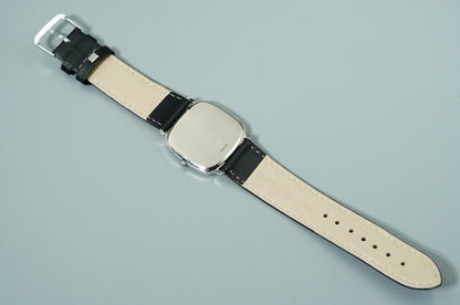 *NEAR MINT* Vintage 1974 OMEGA De Ville Cal.1332 Qz White Square 33mm Mens Watch