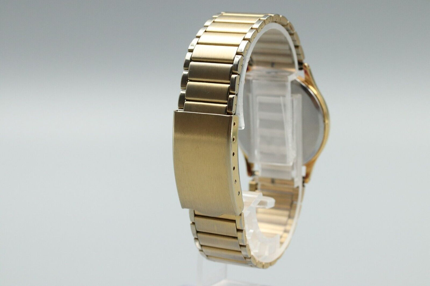 *MINT* Vintage SEIKO Dolce 8J41-6100 Quartz Gold Dial Round Mens Watch JAPAN
