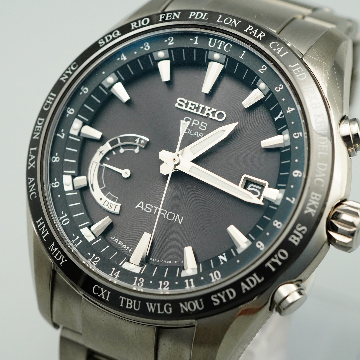 *MINT* Box & Paper SEIKO ASTRON SBXB085 8X22-0AG0-2 Solar Black 46 mm Mens Watch