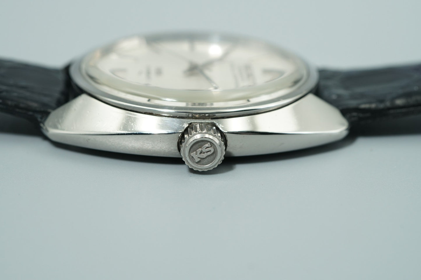 Serviced Vintage 1970 SEIKO KS HI-BEAT 4502-8010 Automatic White 37mm Mens Watch