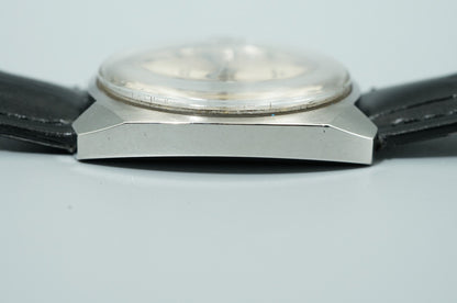 N MINT Vintage 1970s OMEGA Seamaster 166022-TOOL 105 Auto Silver 34mm Mens Watch