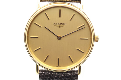*N MINT* Vintage 1990s LONGINES Grand Classic L4.637.2 Qz Gold 32mm Mens Watch