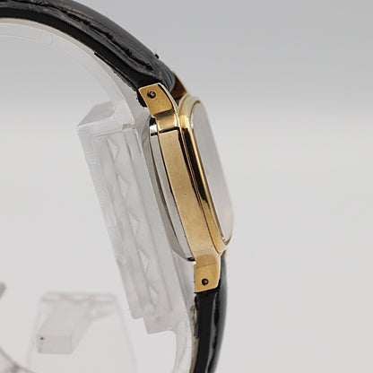 *NEAR MINT* Vintage 1978 OMEGA De Ville Cal.1350 Qz Gold Square 21mm Women Watch