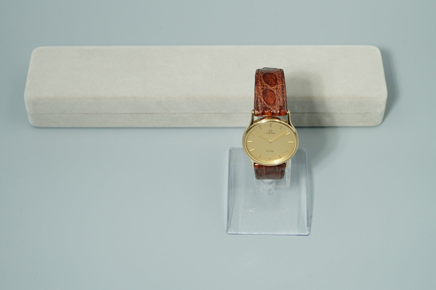 *NEAR MINT* Vintage 1980s OMEGA De Ville Cal.1365 Quartz Gold 31mm Mens Watch