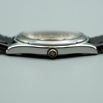 *MINT* Polished GRAND SEIKO GS 8N65-8000 Qz Silver Dial Round 35mm Mens Watch