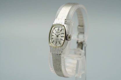 *N MINT* Vintage 1973 SEIKO 11-3360 Hand Winding Silver Dial 15 mm Women Watch