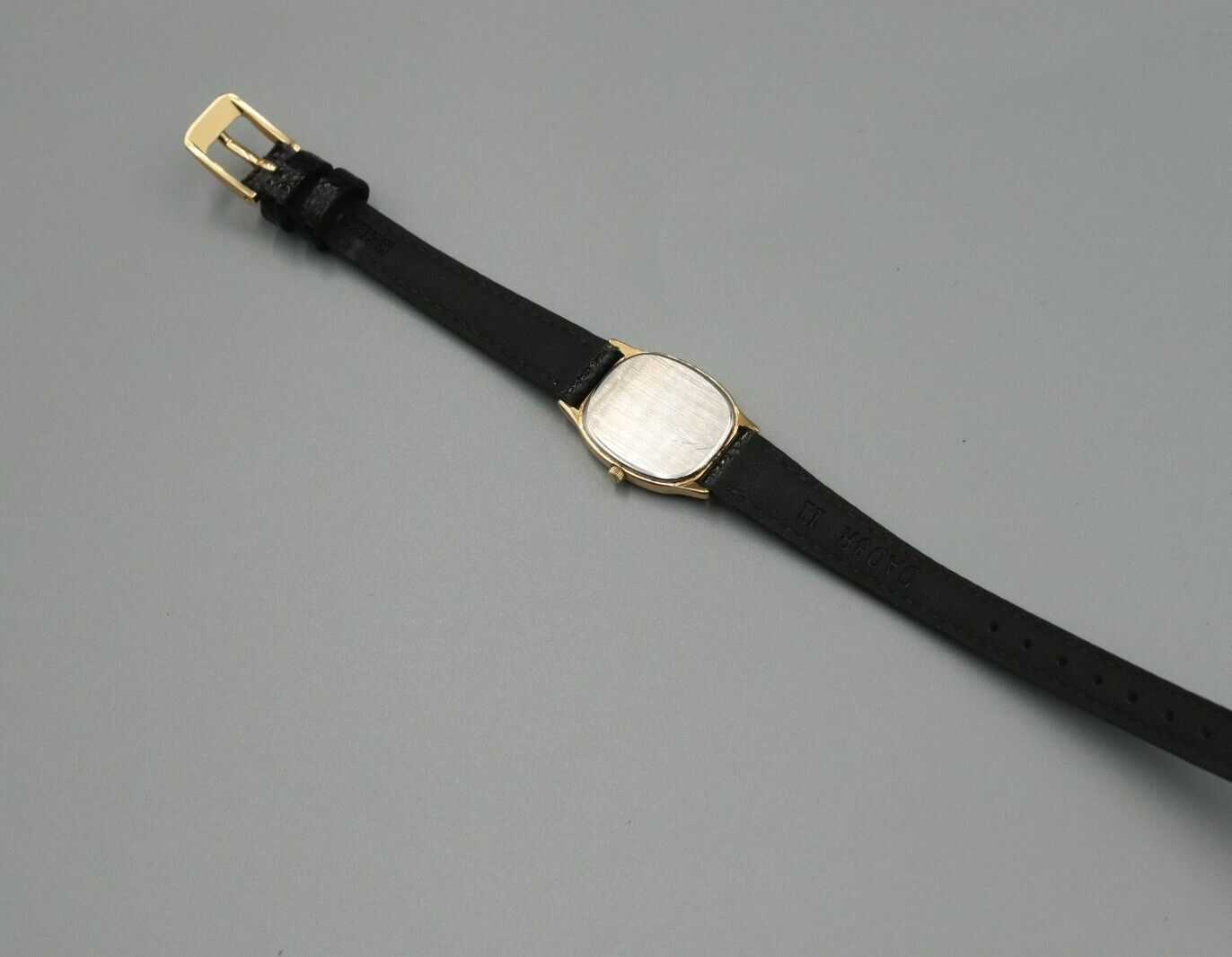 *Exc+5* Vintage OMEGA De Ville Cal.1450 Quartz Gold Dial Rectangle Women Watch