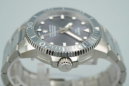 *TOP MINT* TISSOT Seastar Powermatic 80 T120407A Automatic Gray 43mm Mens Watch