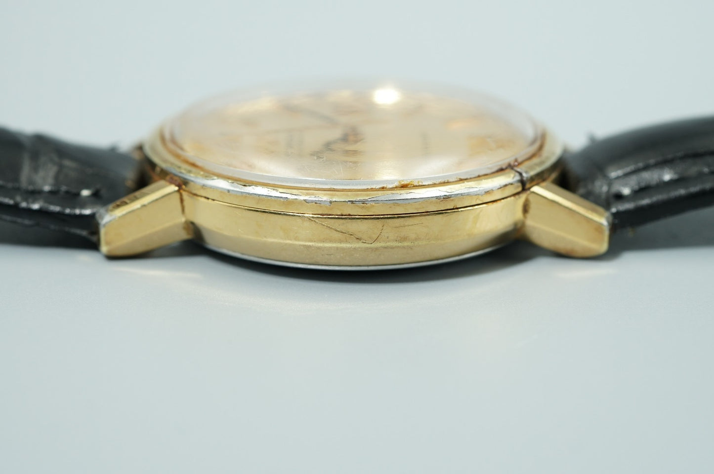 *Exc+4* Vintage 1970s OMEGA De Ville TOOL 106 Automatic Gold 35mm Mens Watch