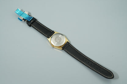 *Exc+5* Vintage 1979 OMEGA Seamaster Ref.1342 Qz Gold Dial Round 35mm Mens Watch