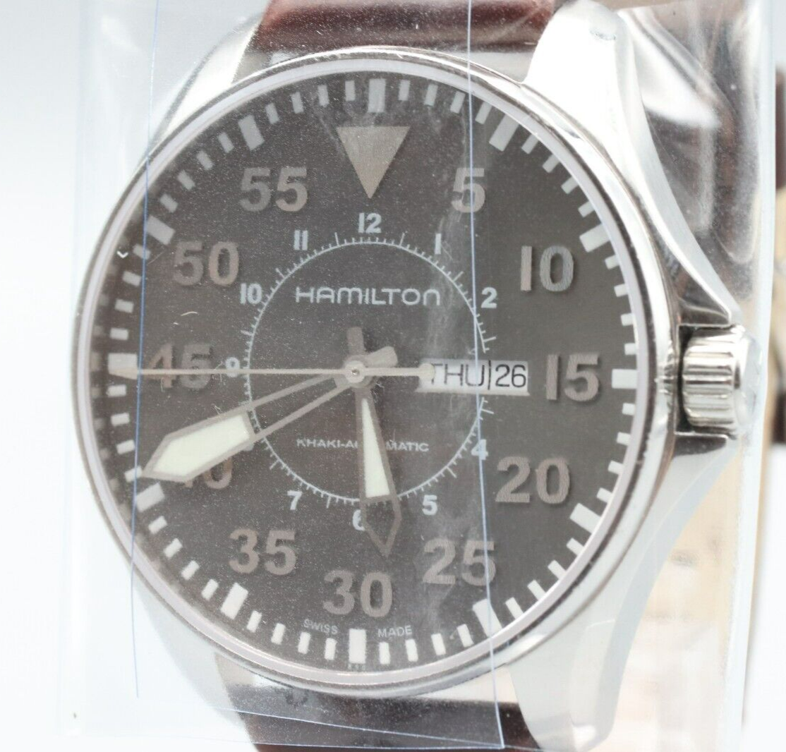 serviced *MINT* HAMILTON Khaki  H647150 Automatic Gray Dial Round Mens Watch