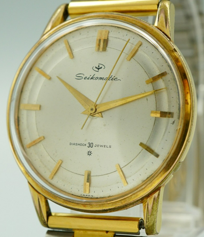 *Exc+5* Vintage SEIKO matic 15007DE Automatic Silver Dial Round 36mm Mens Watch