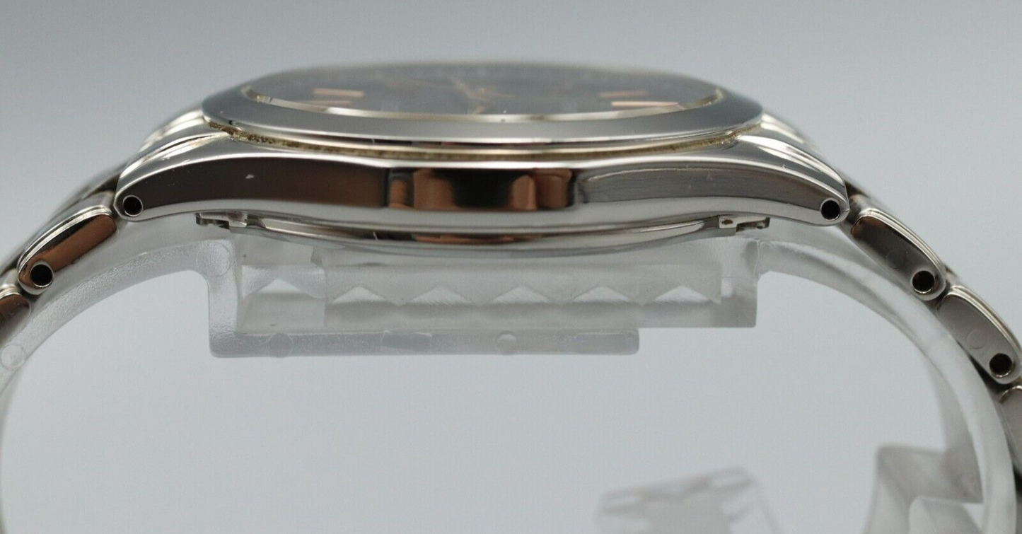 *NEAR MINT* Vintage SEIKO Dolce 7B52-0AC0 Solar Black Dial Round Mens Watch