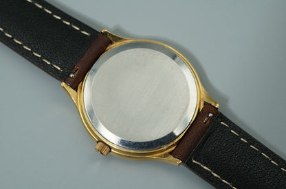 *NEAR MINT* Vintage 1978 OMEGA De Ville Cal.1342 Qz Gold Round 35mm Mens Watch