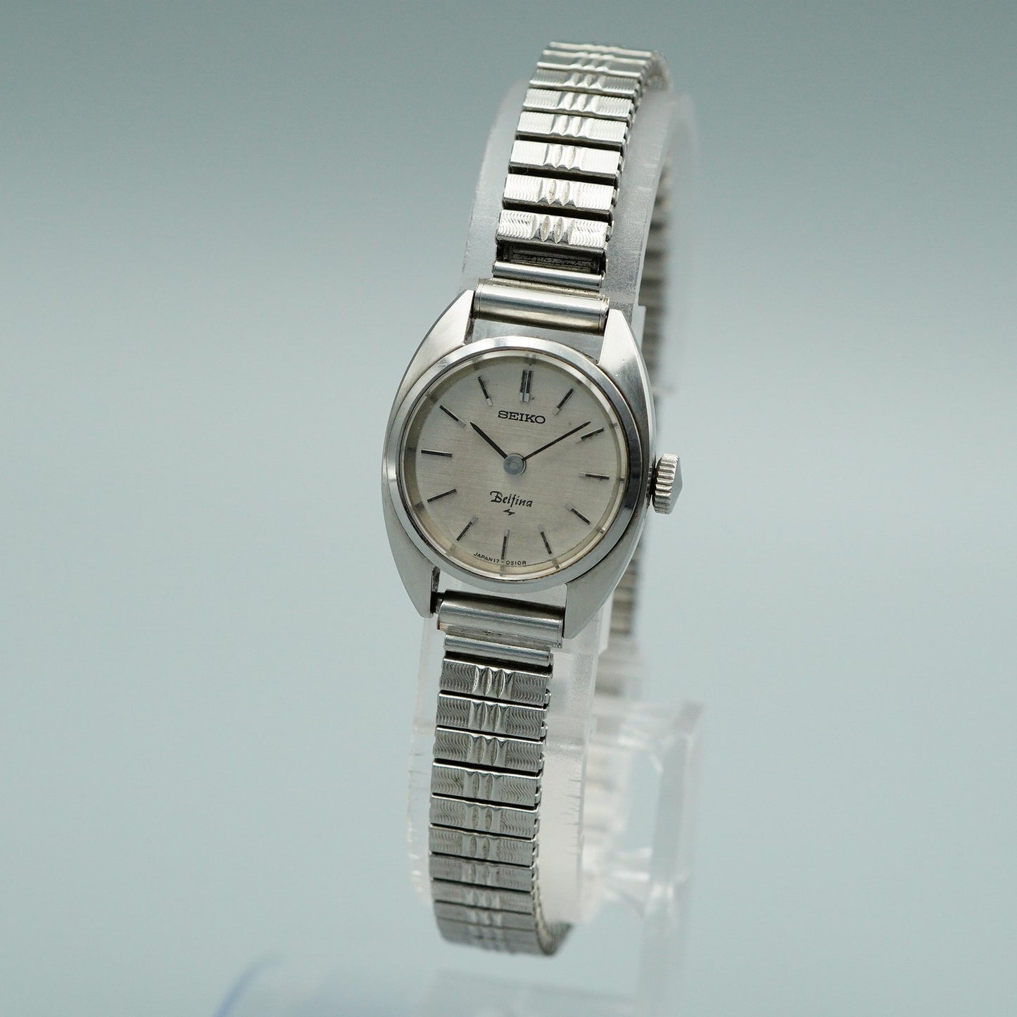 *NEAR MINT* Vintage SEIKO Belfina 17-0420 Hand Winding Silver 20 mm Women Watch