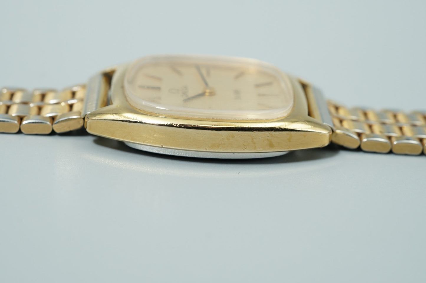 *Exc+5* Vintage 1970s OMEGA De Ville Cal.625 Hand Wind Gold Square Women Watch