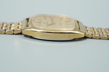 *Exc+5* Vintage 1970s OMEGA De Ville Cal.625 Hand Wind Gold Square Women Watch