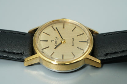 NEAR MINT Vintage 1958 OMEGA De Ville Cal.625 Hand Winding Gold 24mm Women Watch