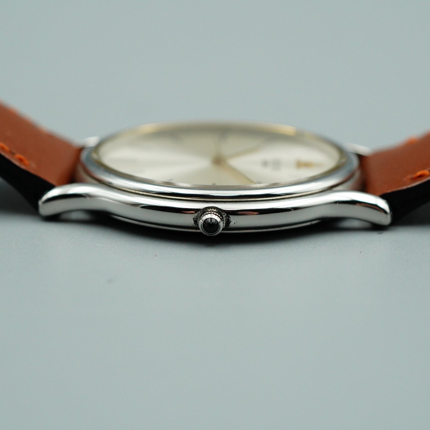 *MINT* Vintage SEIKO CREDOR 8J81-6A30 Quartz Silver Dial Round 32mm Mens Watch