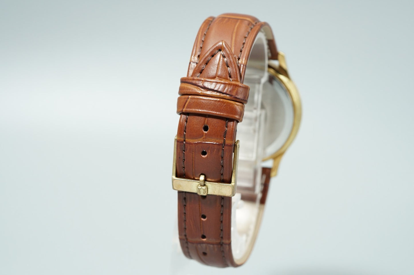*NEAR MINT* Vintage 1977 OMEGA Seamaster Cal.1342 Qz Gold Round 35mm Mens Watch
