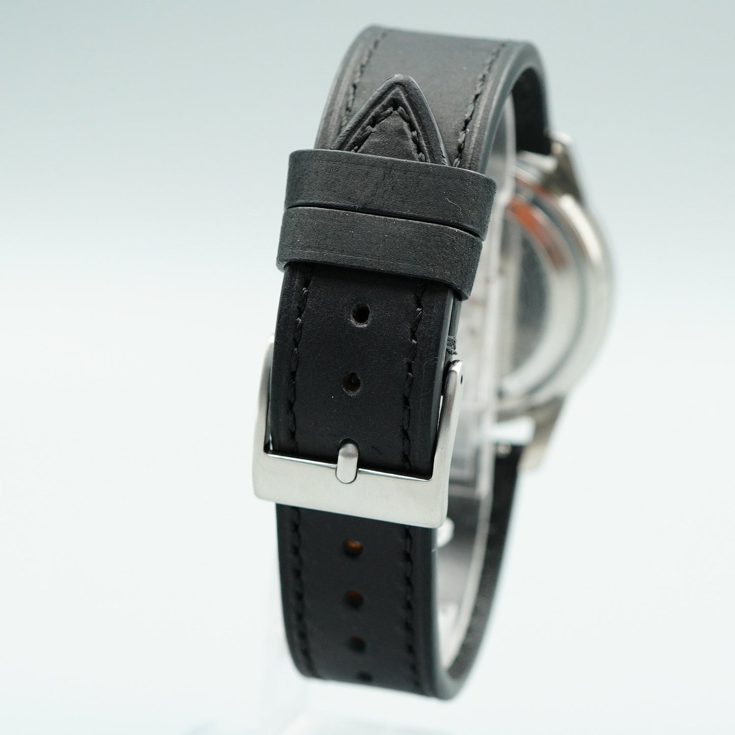 *NEAR MINT* Vintage SEIKO Weekdater 6206-8990 AT Silver Round 37mm Mens Watch