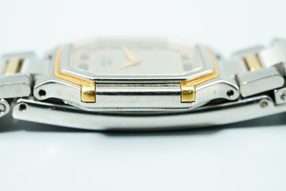 *N MINT* Vintage 1996 SEIKO CREDOR 5A70-3A00 Qz Gray Octagon 22mm Women Watch