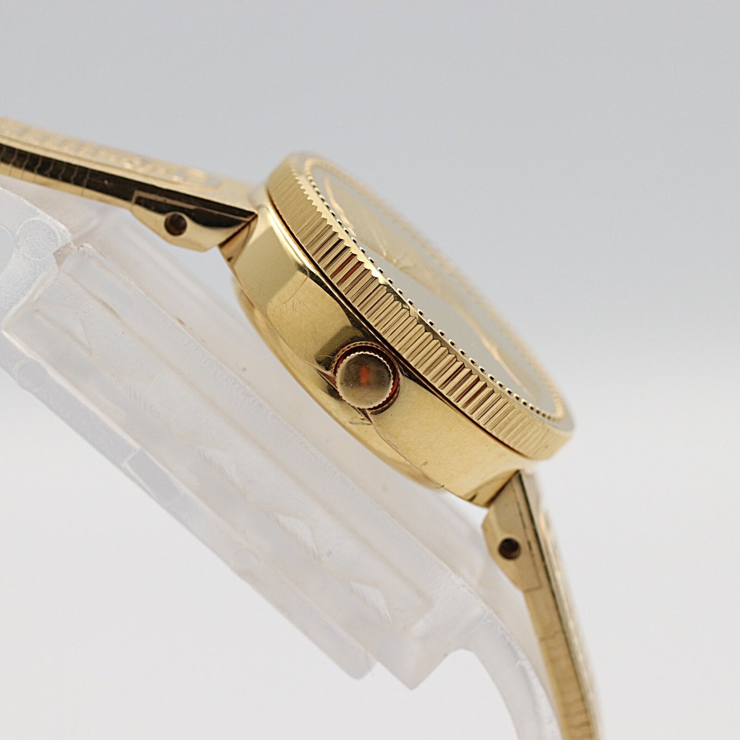 *N MINT* SEIKO Golden Nefertiti 1E20-0A20 Quartz Gold Dial 18mm Women Watch