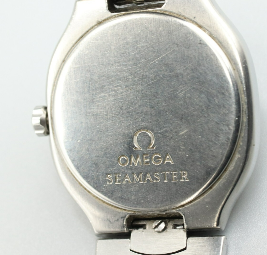 *N MINT* Vintage OMEGA Seamaster Ref.396.1022 Quartz White Dial 31mm Mens Watch