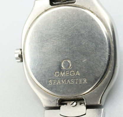 *N MINT* Vintage OMEGA Seamaster Ref.396.1022 Quartz White Dial 31mm Mens Watch