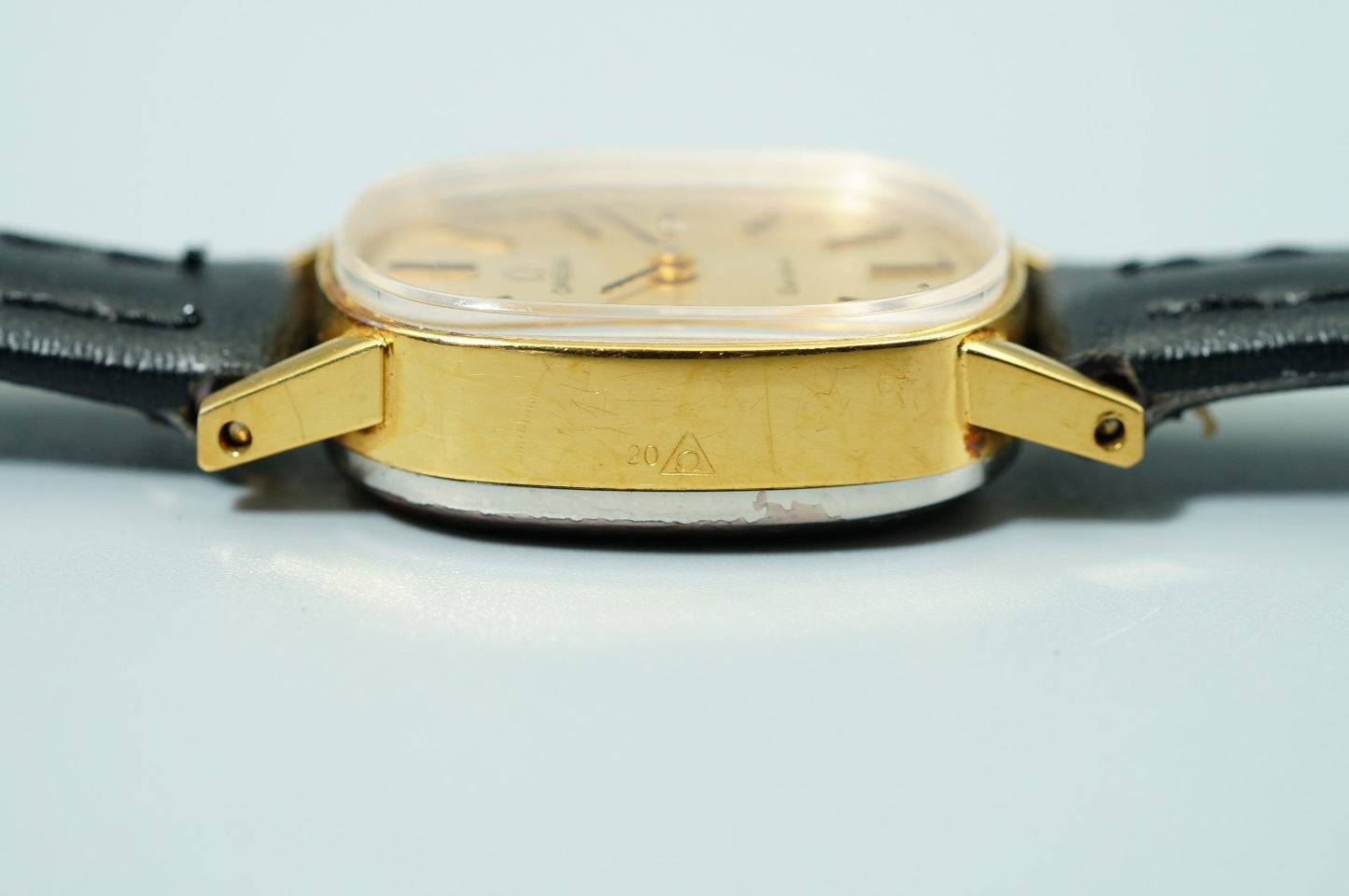 *N MINT* Vintage 1971 OMEGA Geneve Cal.485 Hand Wind Gold Oval 15mm Women Watch