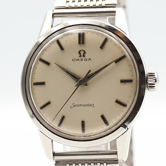 *Exc+4* Vintage 1960s OMEGA Seamaster Cal.285 Hand Wind Cream 36mm Mens Watch