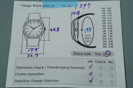 *N MINT* Vintage 1997 SEIKO HI-BEAT 4S12-0010 AT Black Round 37mm Mens Watch