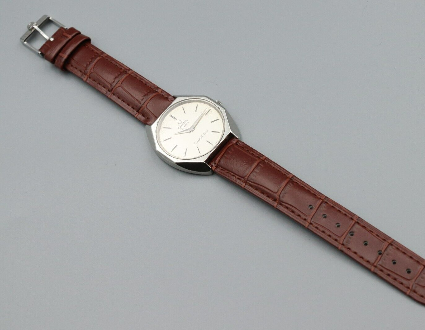 *Exc+5* Vintage OMEGA Constellation Cal.1330 Quartz White Dial Women Watch JAPAN
