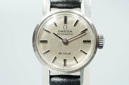 N MINT Vintage 1972 OMEGA De Ville Cal.661 Automatic Silver 17mm Women Watch
