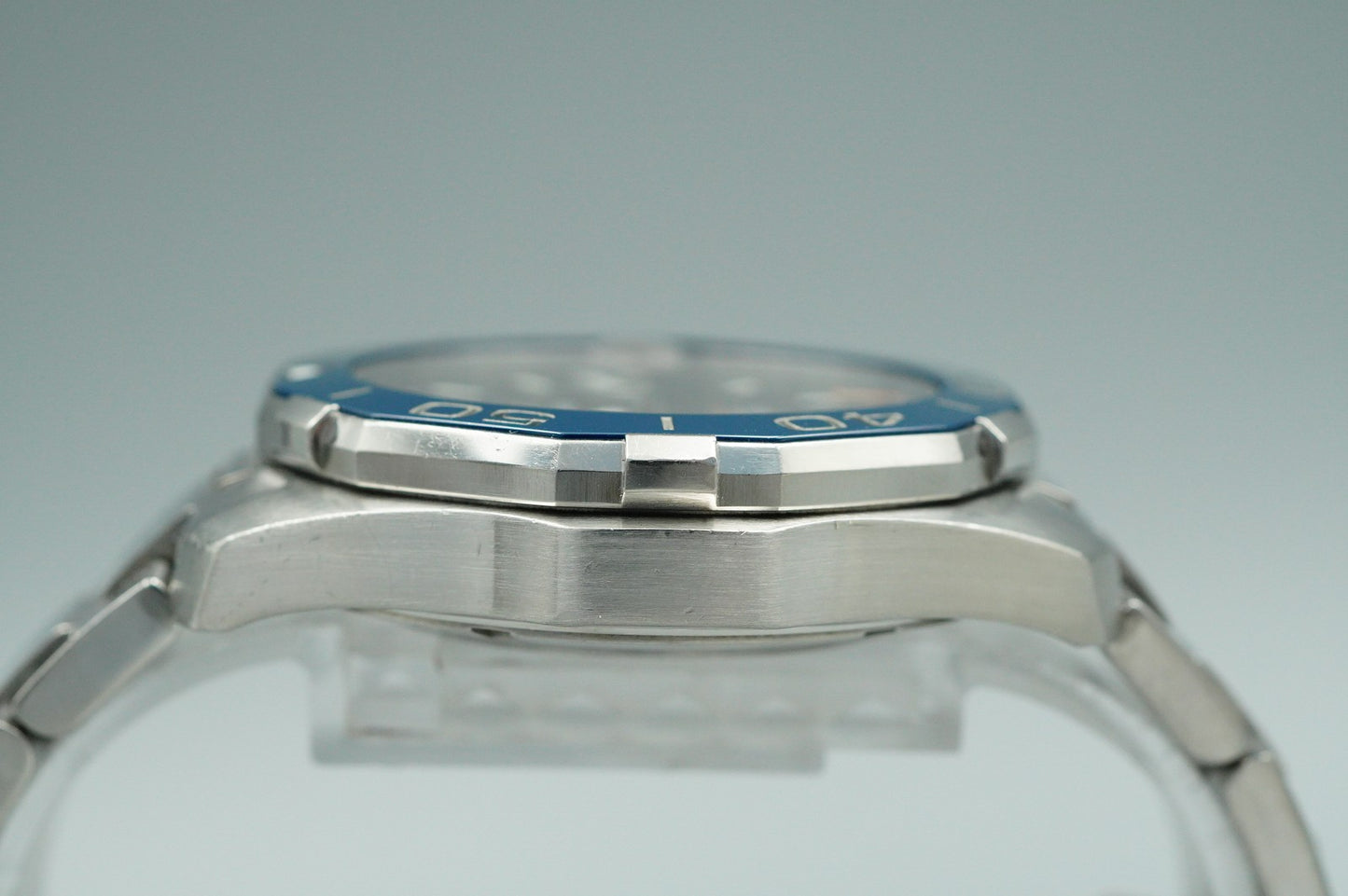 *NEAR MINT*  TAG HEUER Aquaracer WAY2110 Automatic Blue Round 41mm Mens Watch