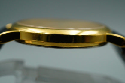 *NEAR MINT* Vintage SEIKO Credor 7N01-8A10 Quartz Gold Round 34 mm Mens Watch
