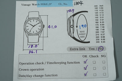 N MINT Vintage 1967 SEIKO BUSINESS-A 8346-8000 Hand Wind Silver  36mm Mens Watch
