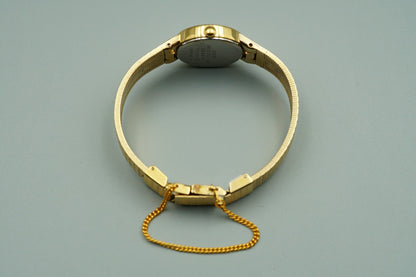 *NEAR MINT* Vintage 1973 SEIKO 1220-0020 Quarz White Dial Round 20mm Women Watch