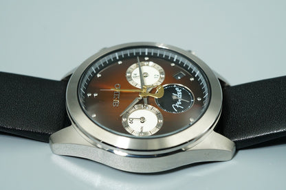 *TOP MINT*  SEIKO Fender    Quartz Bronze Dial Round 40mm Mens Watch