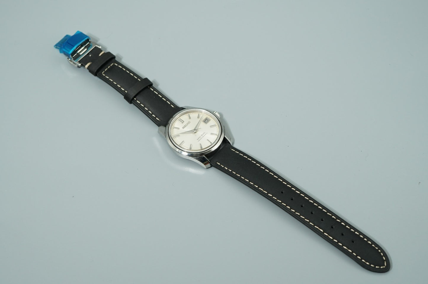 *N MINT* Vintage 1965 SEIKO KING 4402-8000 Automatic Silver 35mm Mens Watch