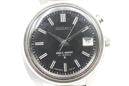 *N MINT* Vintage SEIKO BELL-MATIC 4005-7000 Automatic Black Dial 36mm Mens Watch
