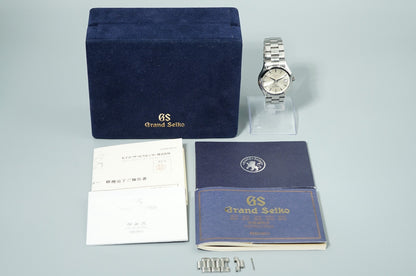 *TOP MINT* SEIKO Grand 9F62-0A10 Quartz Silver Dial Round 35mm Mens Watch